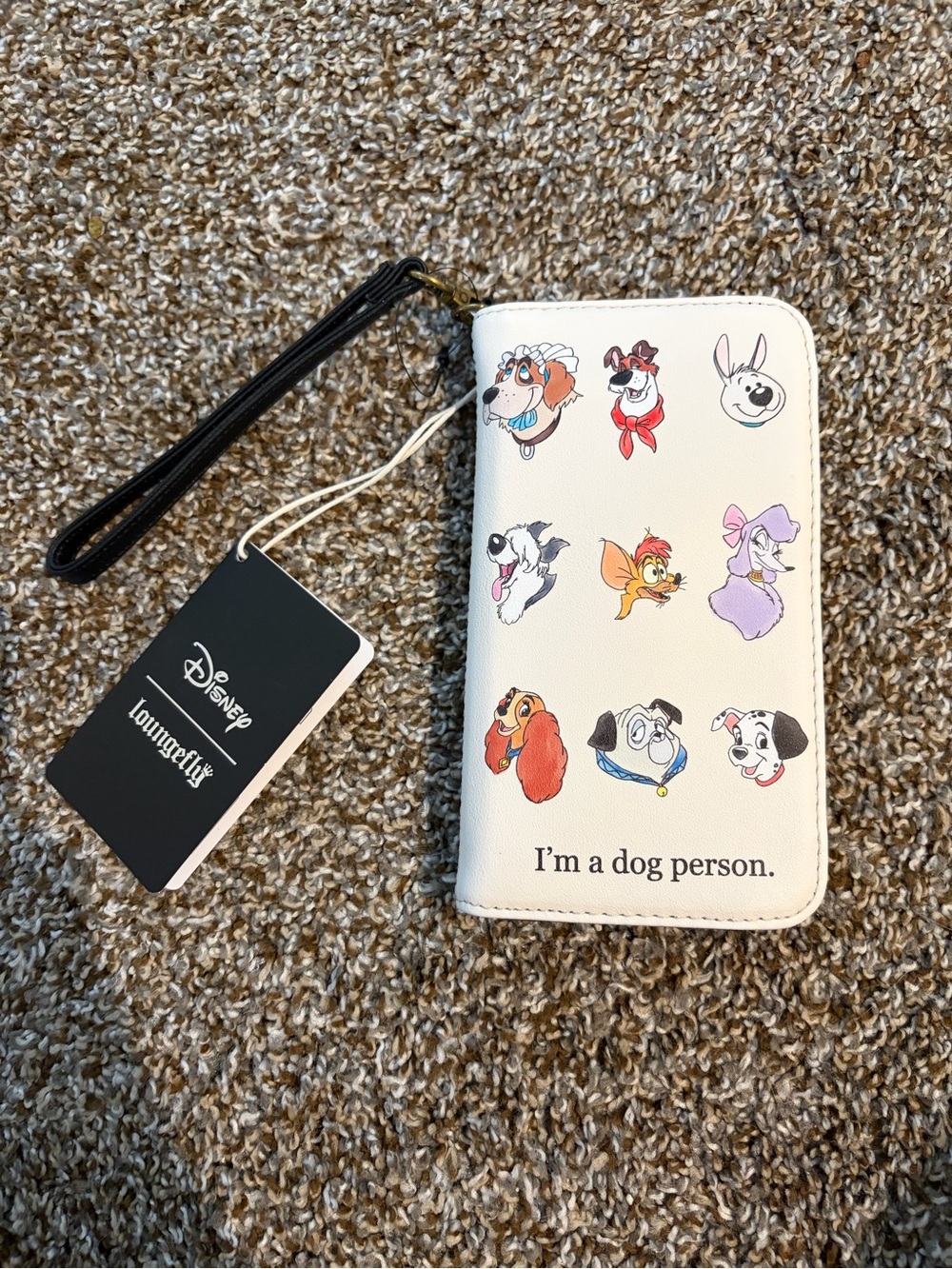 Disney 'I'm a Dog Person' Dog Loungefly Phone Wristlet